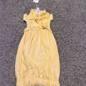 LEMON LOVES LAYETTE "JULIA" GOWN FOR NEWBORN  IN YELLOW SZ 3-6 Months/62 cm